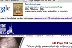 404 error on OCA.org via Google Images